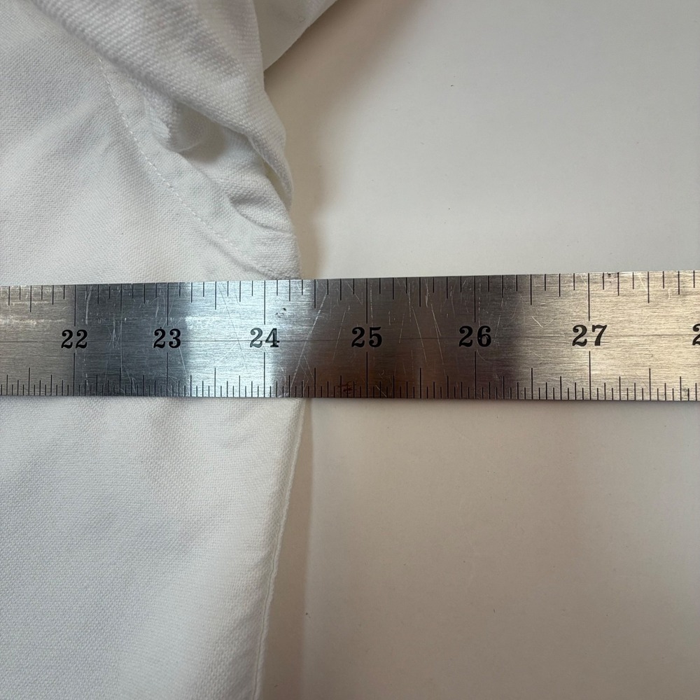 Old Navy Men's Regular Fit Oxford Shirt Stretch White, Long Sleeve, XL - Picture 10 of 14